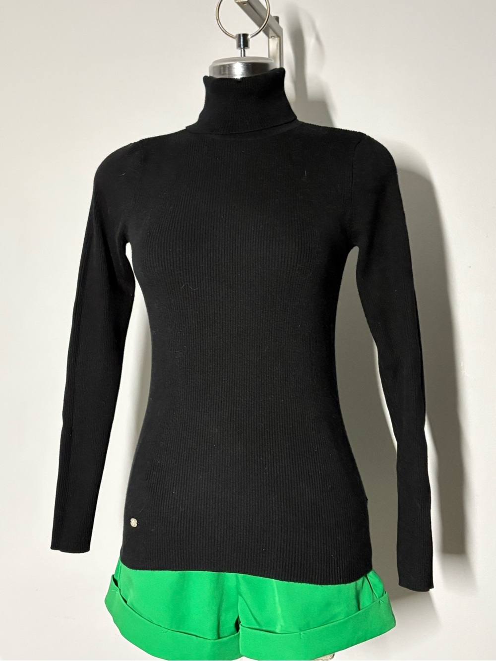 Ralph Lauren Black Ribbed Turtleneck Sweater